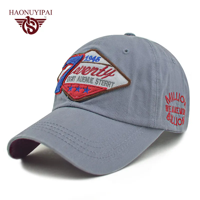 Оптовая Продажа Лето письмо 7 классический Для мужчин женщин шляпа Бейсбол Кепки