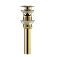 pop up drains brass lavatory sinkbasin push down drainer bathroom parts faucet accessories goldrose gold pop up drain