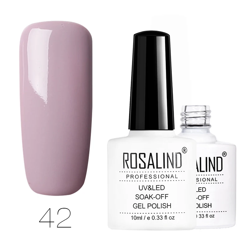 RD42 ROSALIND Гель-лак для ногтей Gliiter лак для ногтей перманентные лаки для ногтей для маникюра верхнее покрытие лак паук для праймер для ногтей - Цвет: RD42