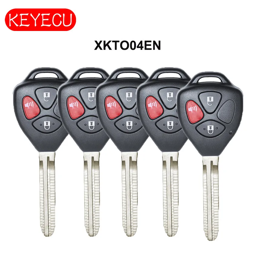 KEYECU 5PCS XHORSE Universal Remote Key WIRED 3 Button / 4 for VVDI Tool VVDI2 Toyota Models | Автомобили и мотоциклы