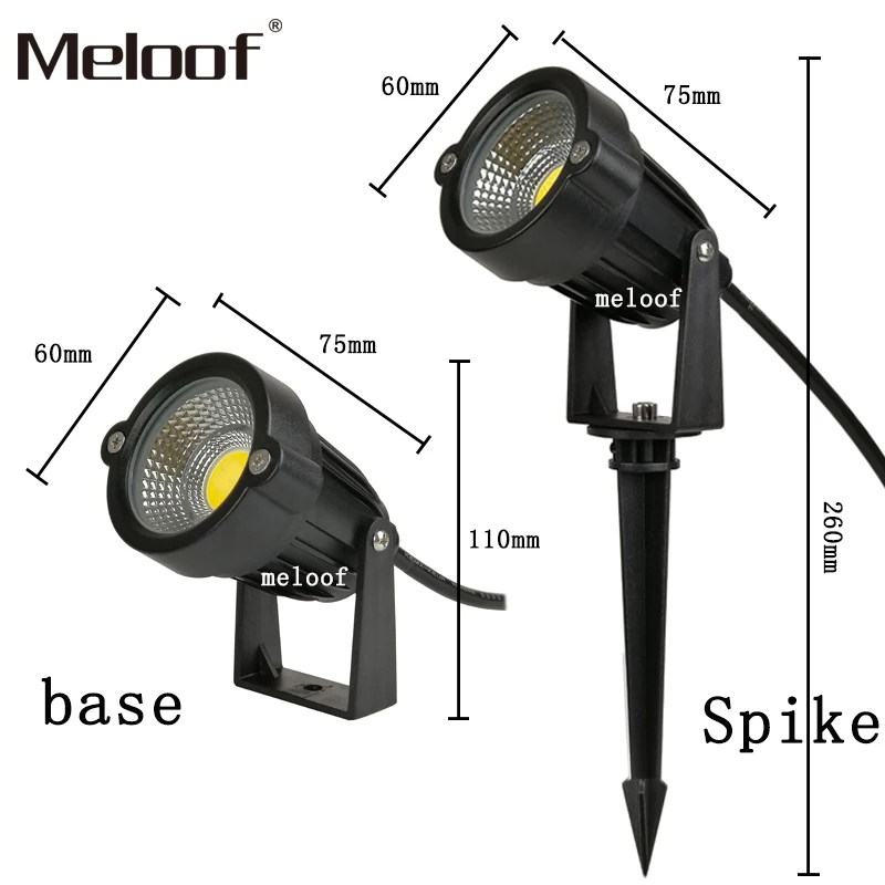 Colorful discoloration LED Garden Lawn Lamp Light 220V 110V Outdoor LED Spike Light 9W Path Landscape Waterproof Spot Bulbs RGB