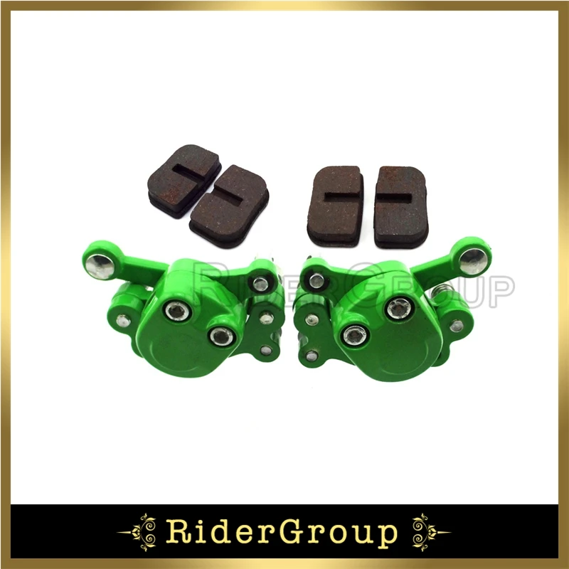 Зеленый передний и задний дисковый тормозной суппорт для 2 тактного 47cc 49cc