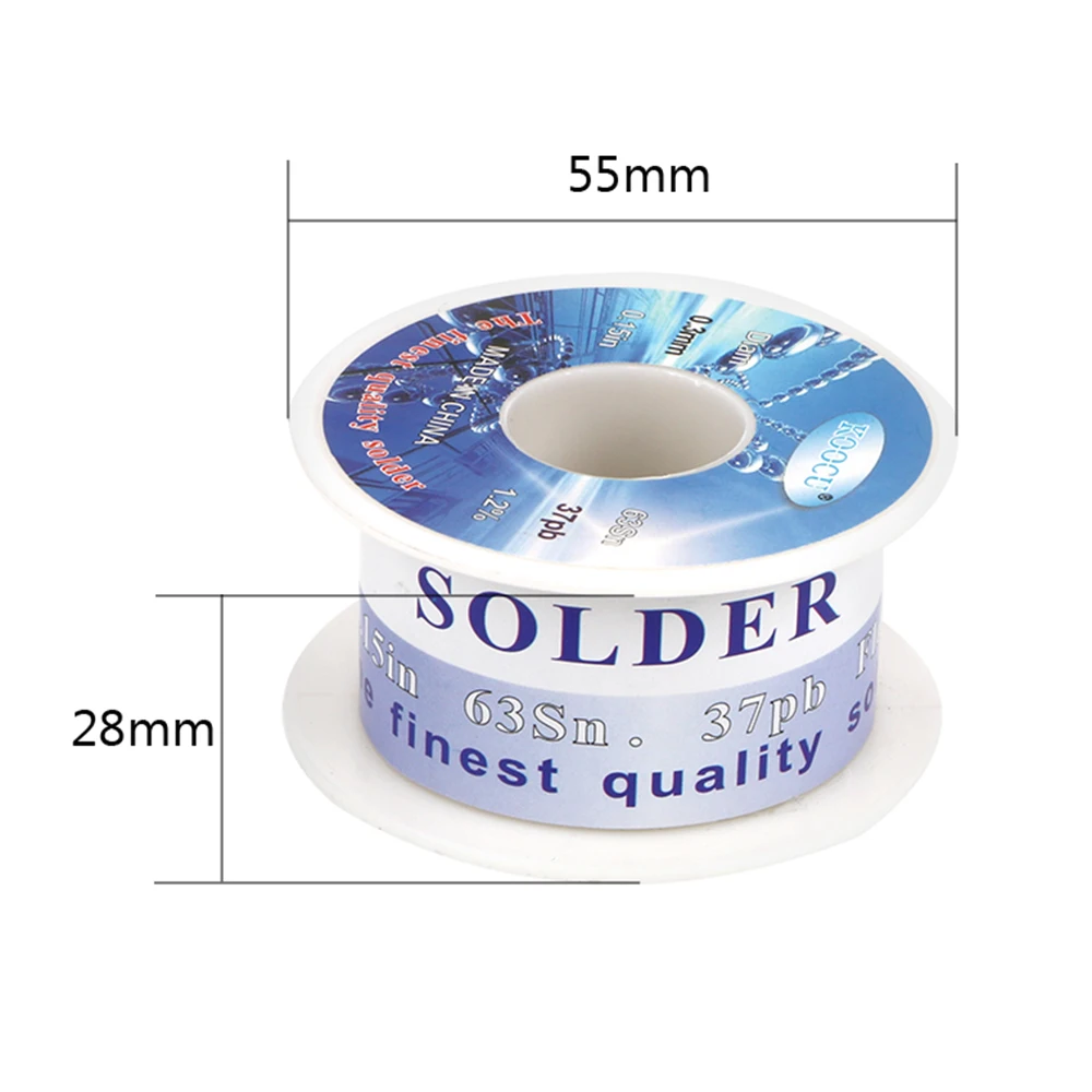 

DIYWORK Hot Solid Solder Long Wire Reel Soldering Supplies Welding Wires 0.3mm Flux Core 63% Tin 37% Lead