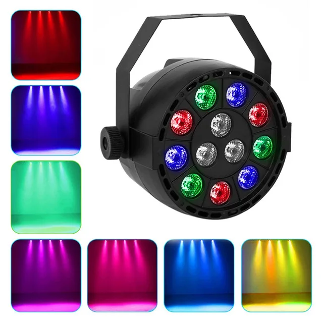 

12 LED RGBW LED Light Mixing 8 DMX CH IP20 Led Par 15W DMX Par Light Dj Light for Party Disco EU Plug