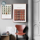 Скандинавское здание, художественное искусство, холст, постеры, картина с принтами, пейзаж, картина для гостиной, современный креативный домашний декор