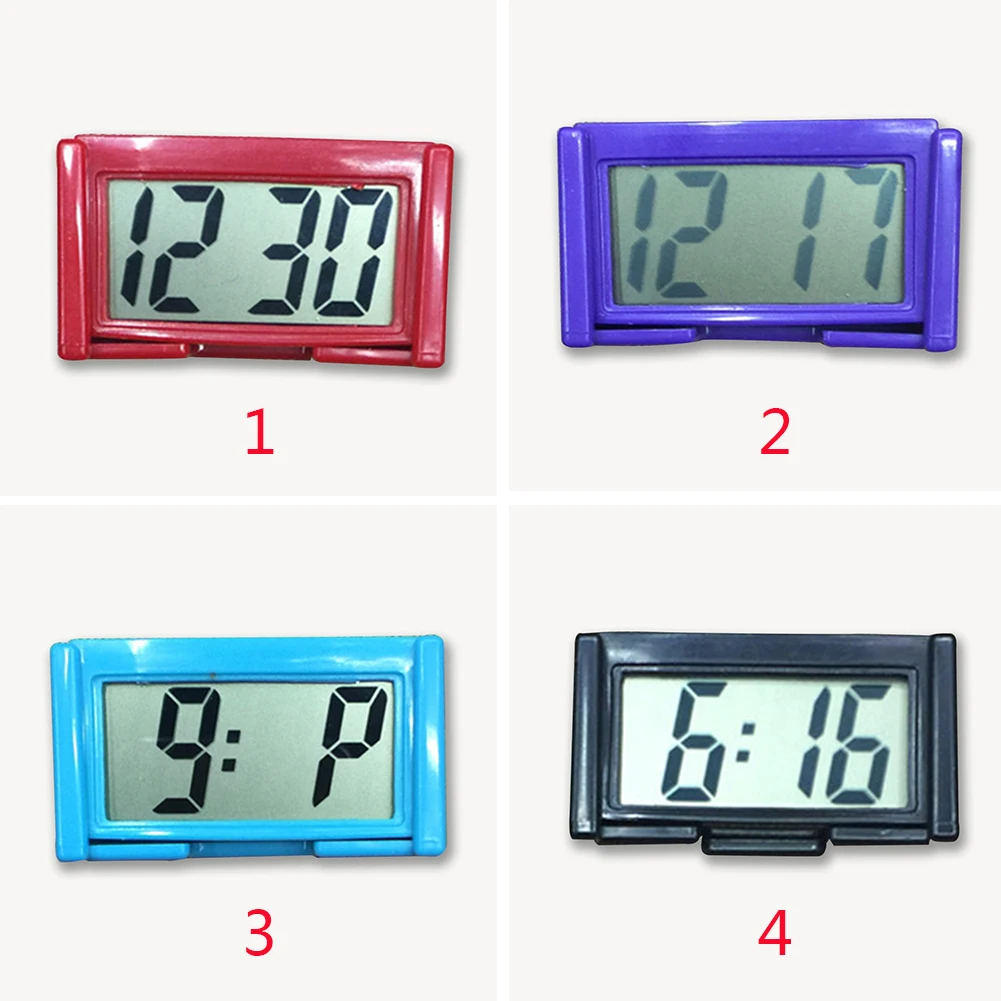 Интерьер автомобиля Автомобильная приборная панель Настольные Цифровые часы ЖК