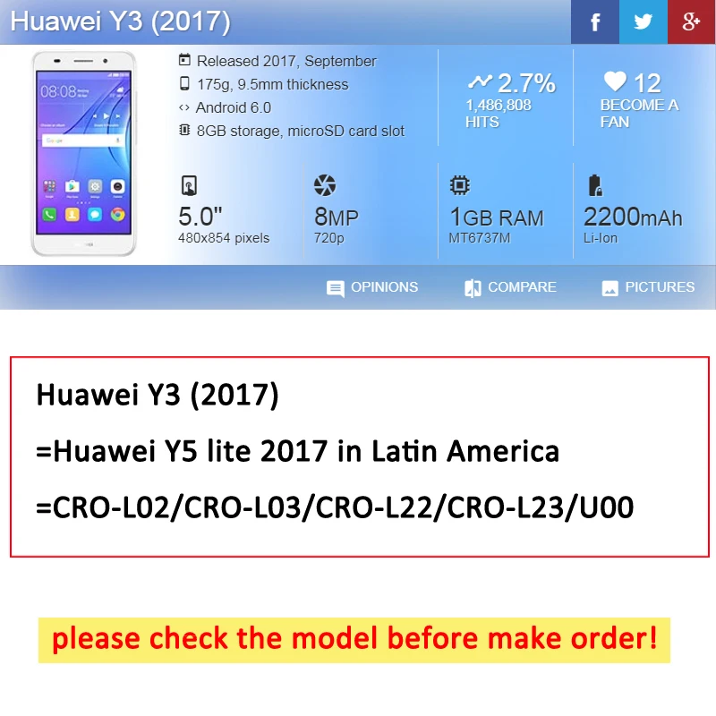 3D стерео чехол для Huawei Y3 2017 рельефный силиконовый с принтом искусственная кожа