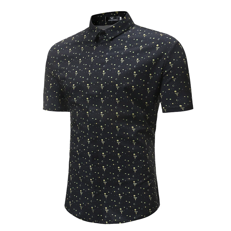 Новое поступление гавайская рубашка мужская 2018 мужской Повседневное Camisa Masculina