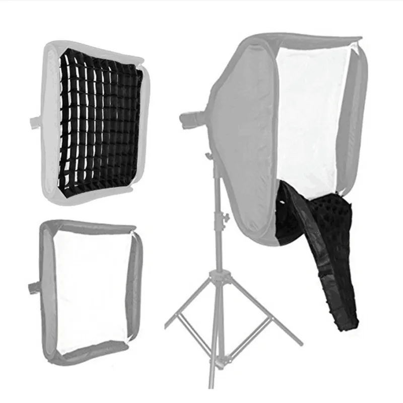 Wrumava 50*70/60*90 см сотовая сетка Compatbile зонтик софтбокс для Godox YONGNUO Pixel Flash Speedlite и Stuio