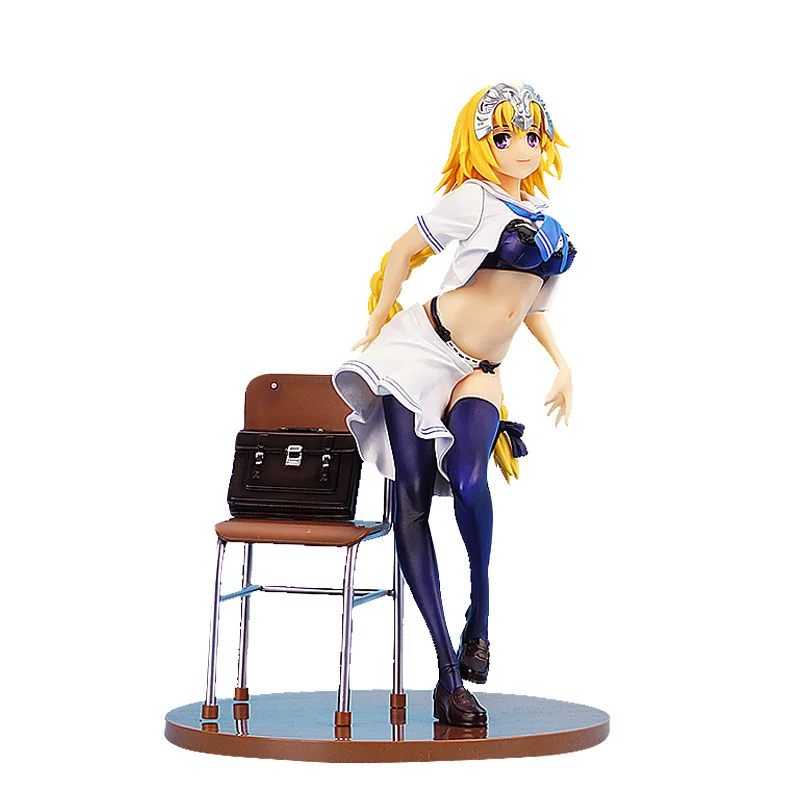 Аниме 25 см Fate Grand Order FGO Jeanne d'Arc Saber школьная форма ПВХ фигурка Модель Кукла