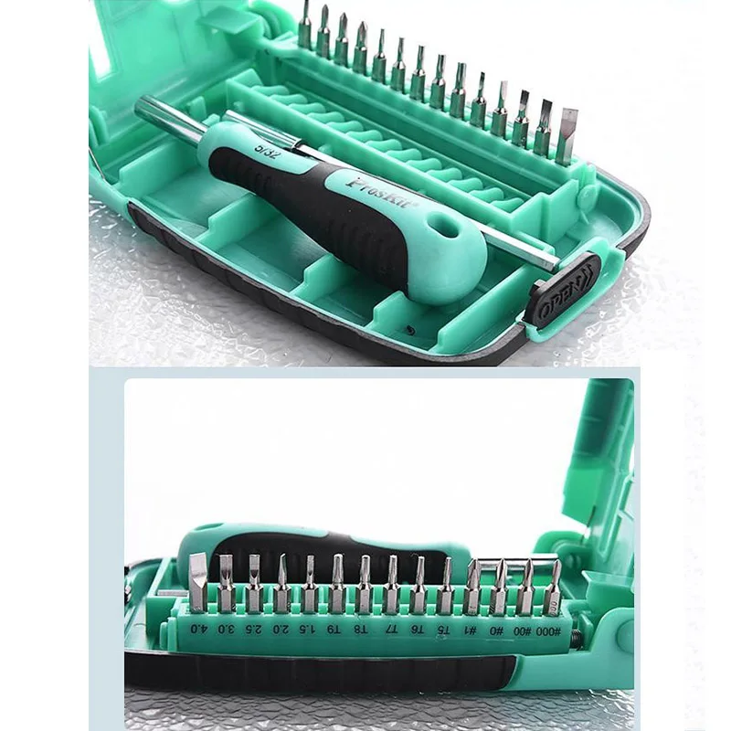 

Pro'sKit SD-9804 15 in 1 High Precision Electronic Screwdriver Set Screwdriver Bit Driver For Mobile Phone Repair