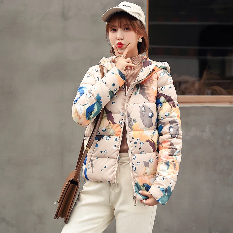 Fitaylor/зимняя женская короткая хлебная хлопковая куртка парка повседневная на