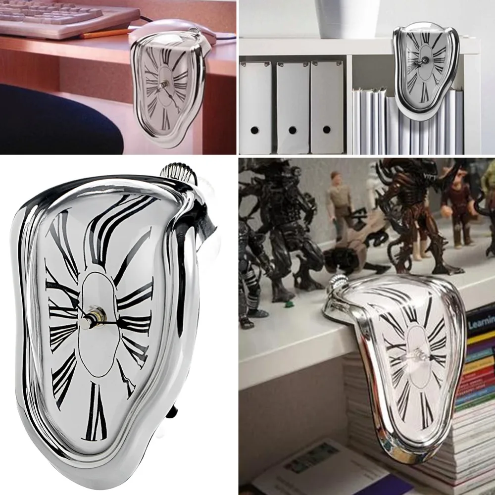 Распродажа креативные настенные часы с полкой Необычные варп для подарка другу