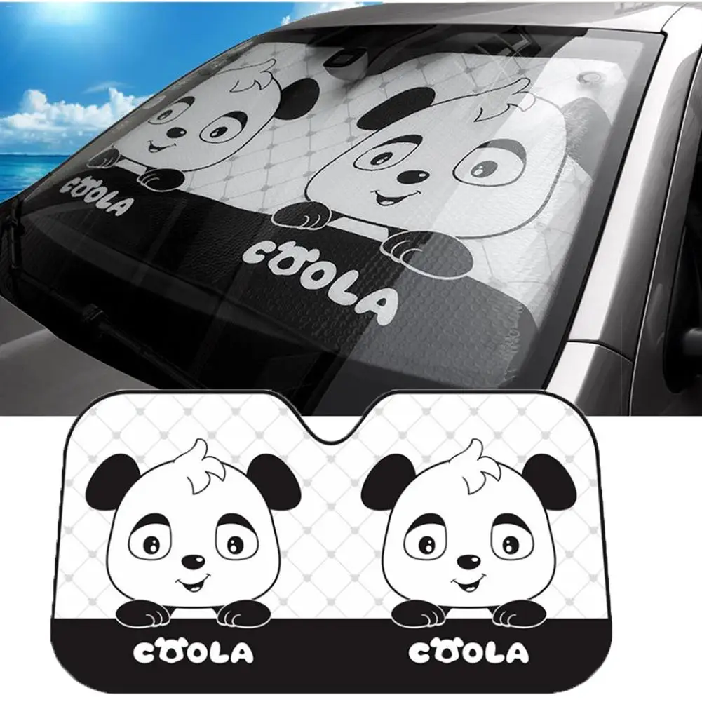 Универсальный солнцезащитный чехол с мультяшным рисунком для лобового стекла