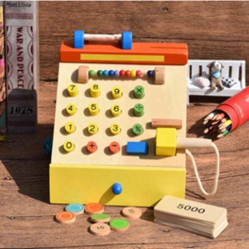 У детей есть семья кусочков пазлов для супермаркета симуляция кассы кашемировая