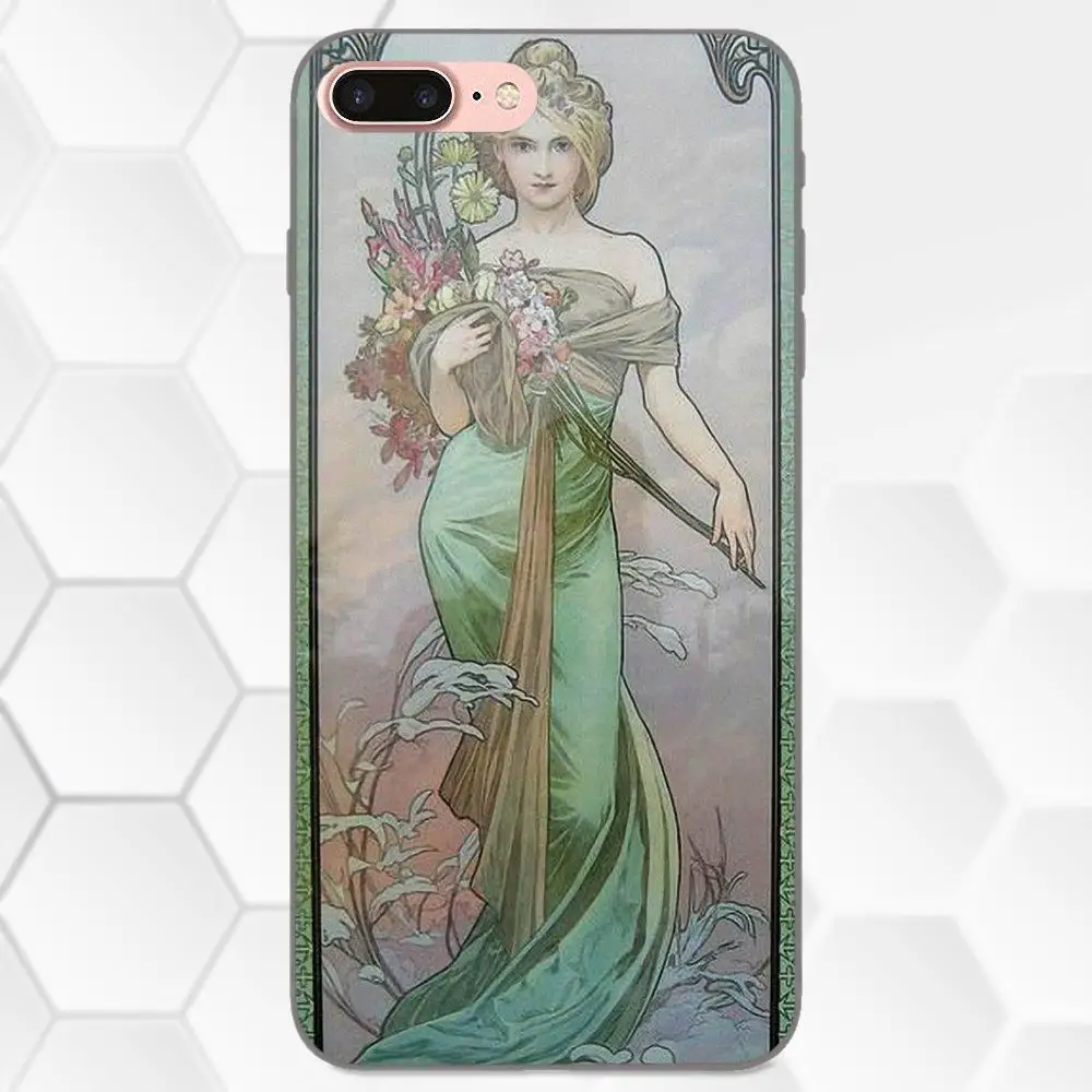 Для Huawei Honor 5A 6A 6C 7A 7C 7X 8A 8C 8X 9 10 P8 P9 P10 P20 P30 Mini Lite Plus высокое качество Alfons Mucha
