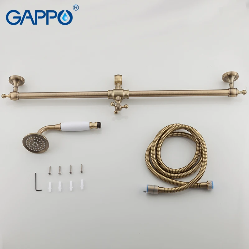 GAPPO душевой кран для ванны душевой набор водопад настенный смеситель для ванной комнаты латунный дождевой смеситель для ванной комнаты Набор grifo Роскошный Бронзовый Смеситель