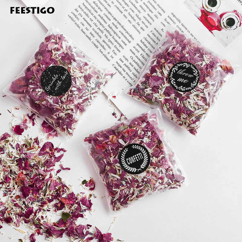 Натуральные свадебные мешки для метания конфетти сушеные лепестки цветов