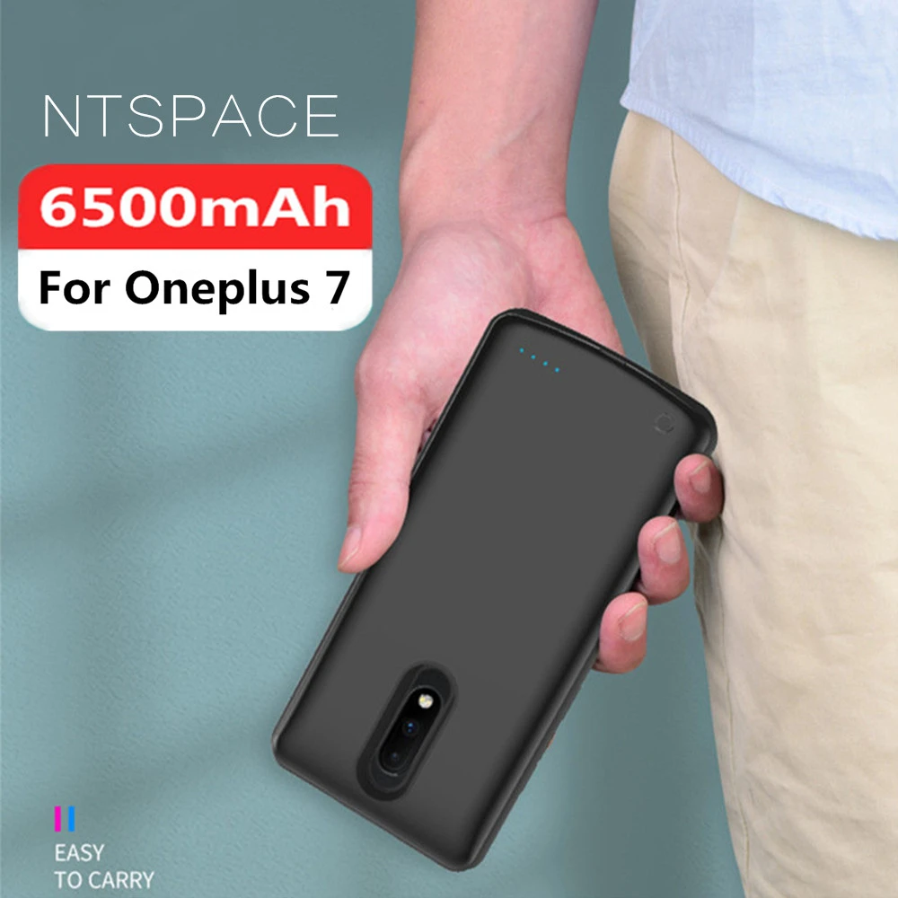 Внешнее зарядное устройство NTSPACE чехол s для Oneplus 7 с внешним аккумулятором 6500 мАч