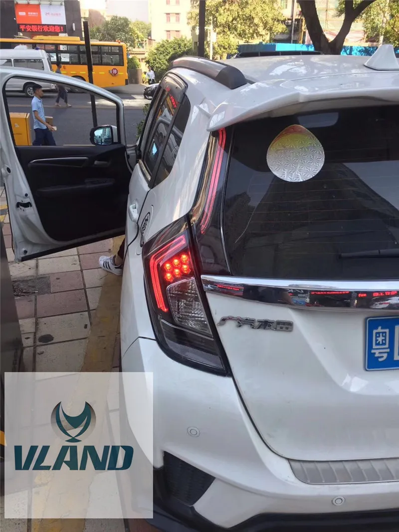 Автомобильный задний светильник VLAND для Honda FIT светодиодный задний светильник для Jazz GK5 светодиодный задний фонарь RS дизайн