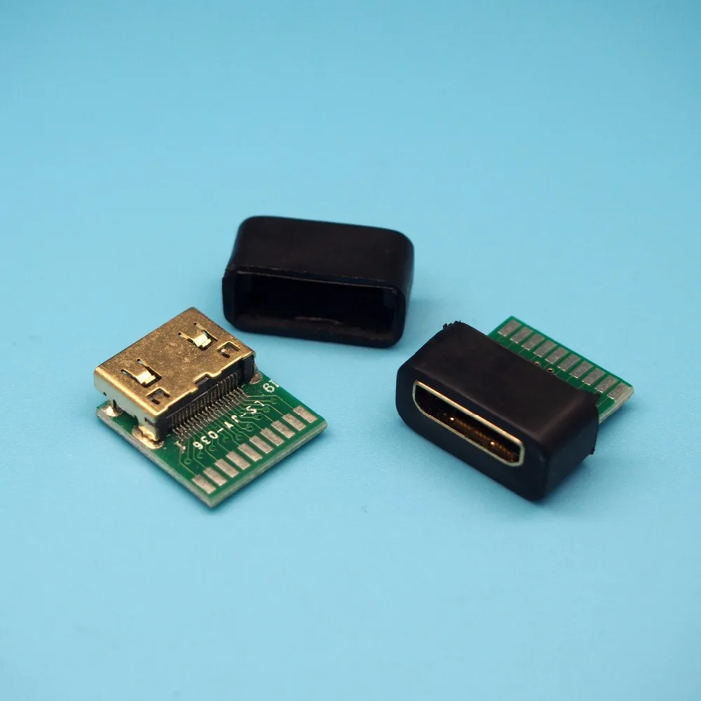 HDMI C Тип Женский Разъем Mini HDMI гнездо с печатной платы с оболочкой