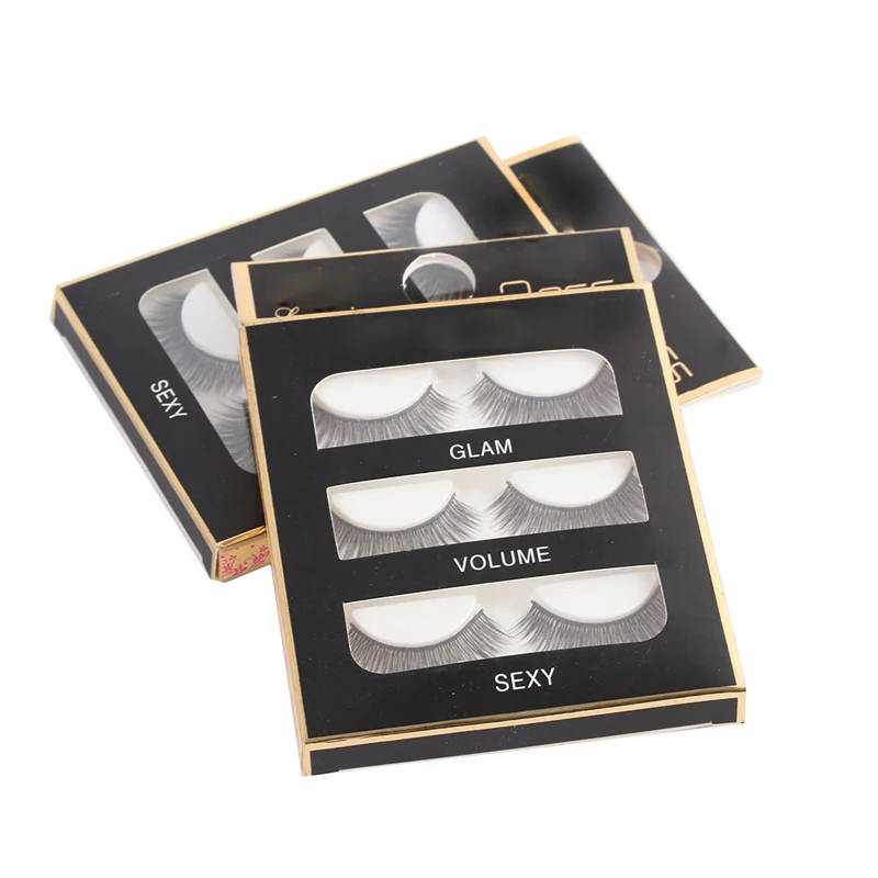 AddFavor False Eyelash Thick Cross Long Volume Eye Lashes Kit 3D Makeup Eyelashes for Extensions Make up Tools maquiagem 6 Pairs | Красота и