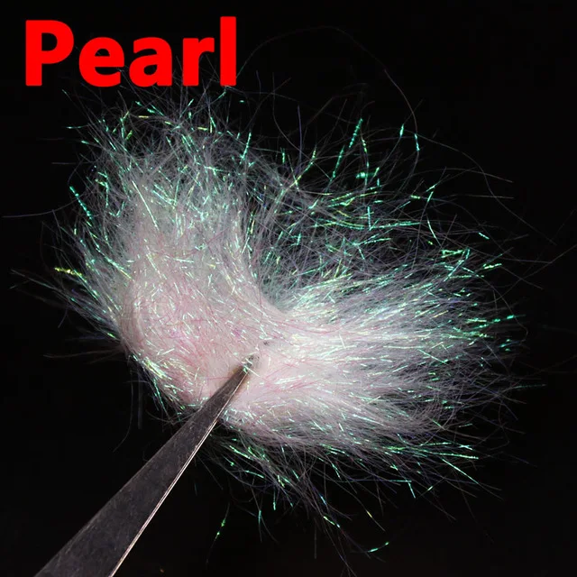 pearl color Bimoo 2 сумки X 2 г/сумка ультра тонкий мух завязывание льда Dub для Nymph Scud креветки тела Дубляж мух Связывание материал - Цвет: pearl color