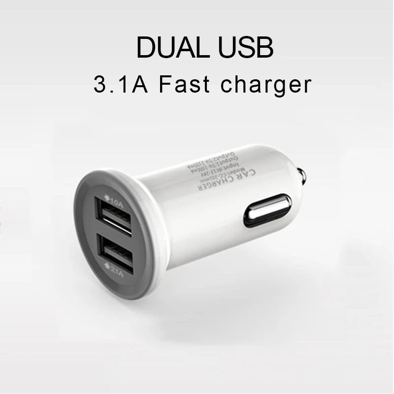 Remax двойной Usb портативный адаптер для автомобильного зарядного устройства iphone 5