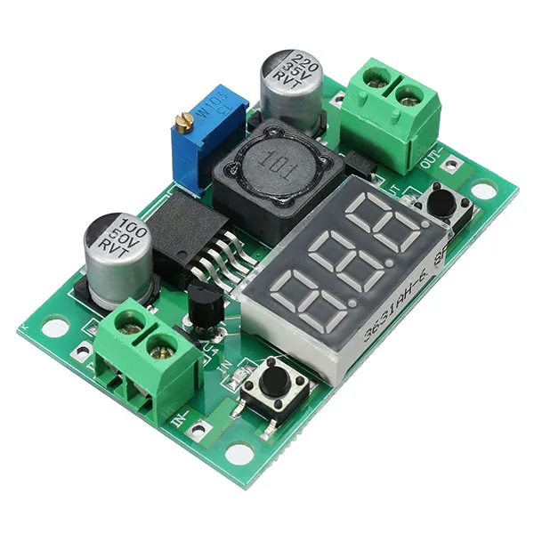 Регулируемый понижающий модуль питания LM2596 DC 1 3 V 37V 3A с функцией цифрового