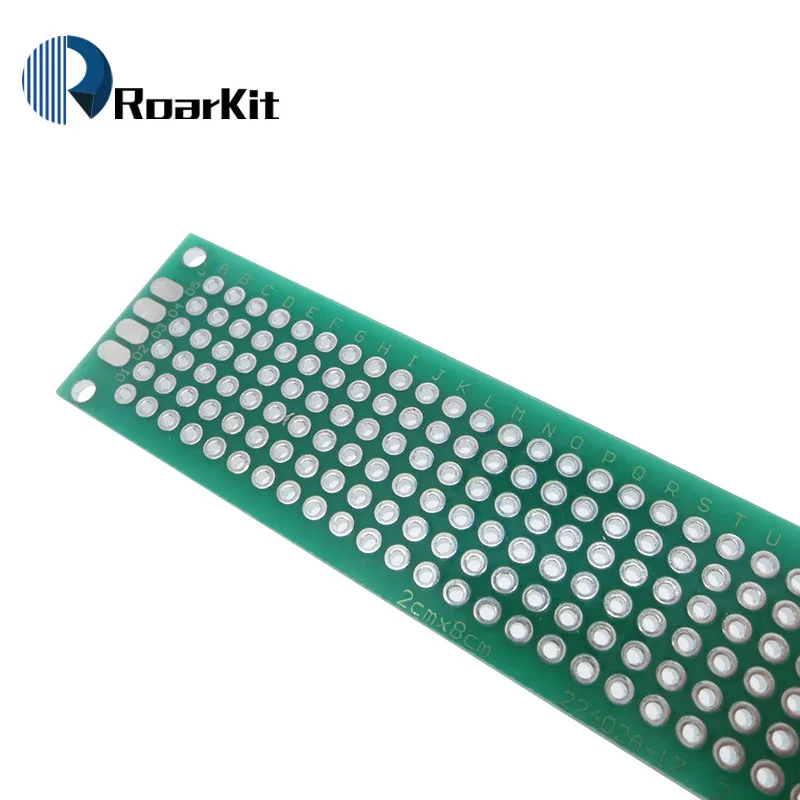1 шт. 2x8 см Прототип PCB 2*8 панель с двойным покрытием/Луженая ПП универсальная плата