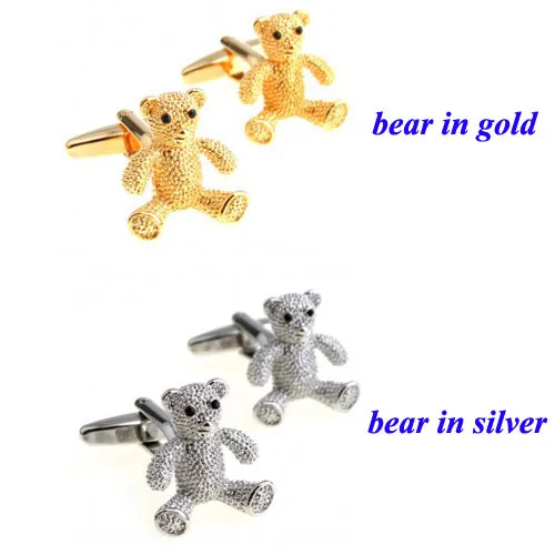 Модные Медвежонок запонки 1 пара Бесплатная доставка Большая акция|bear cufflinks|cufflink