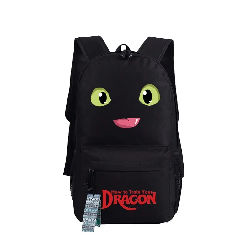 Новый рюкзак с принтом дракона из аниме NightFury oxford Schoolbags модная Дорожная сумка