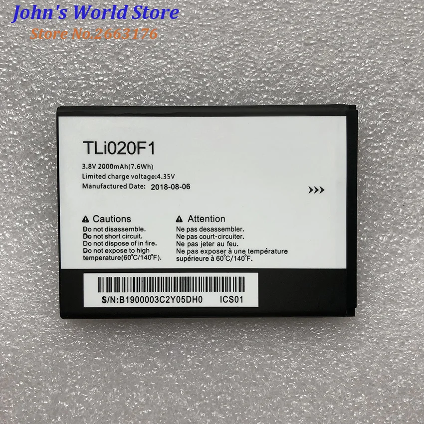 2019 Новый TLI020F1 TLI020F2 Батарея для TCL J720T J726T Alcatel One Touch рoр 2 5042d C7 7040 OT 7040D запасная часть