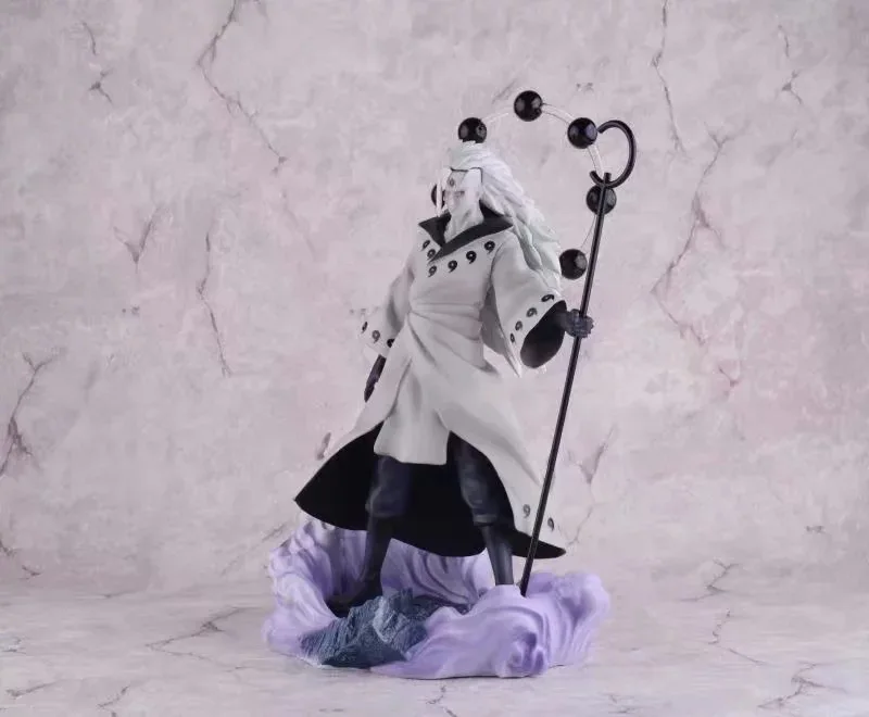 28 см Наруто GK Uchiha Madara Rikudo Sennin Ver. ПВХ фигурка Коллекционная модель игрушки для детей Детский подарок