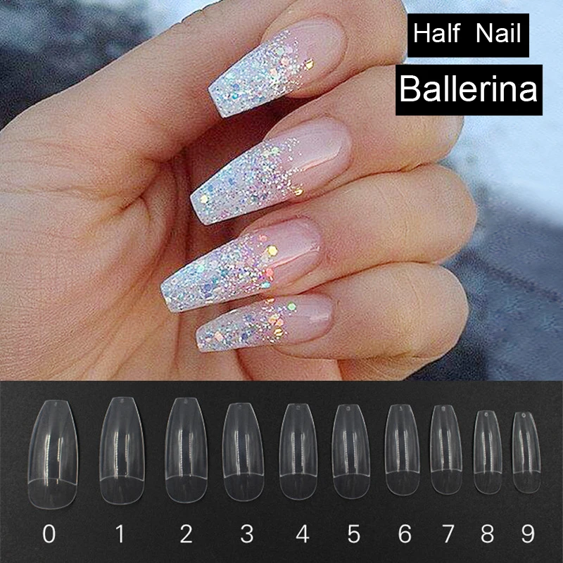 

New 500pcs/bag Professional Ballet Shoes Long False Nails Nep nagels Fake Nails for Nail Art Decoration Manicure Faux Ongles
