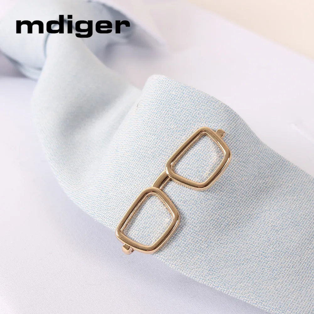 Mdiger бренд очки Зажимы для галстука Позолоченные зажимы бизнес галстук держатель