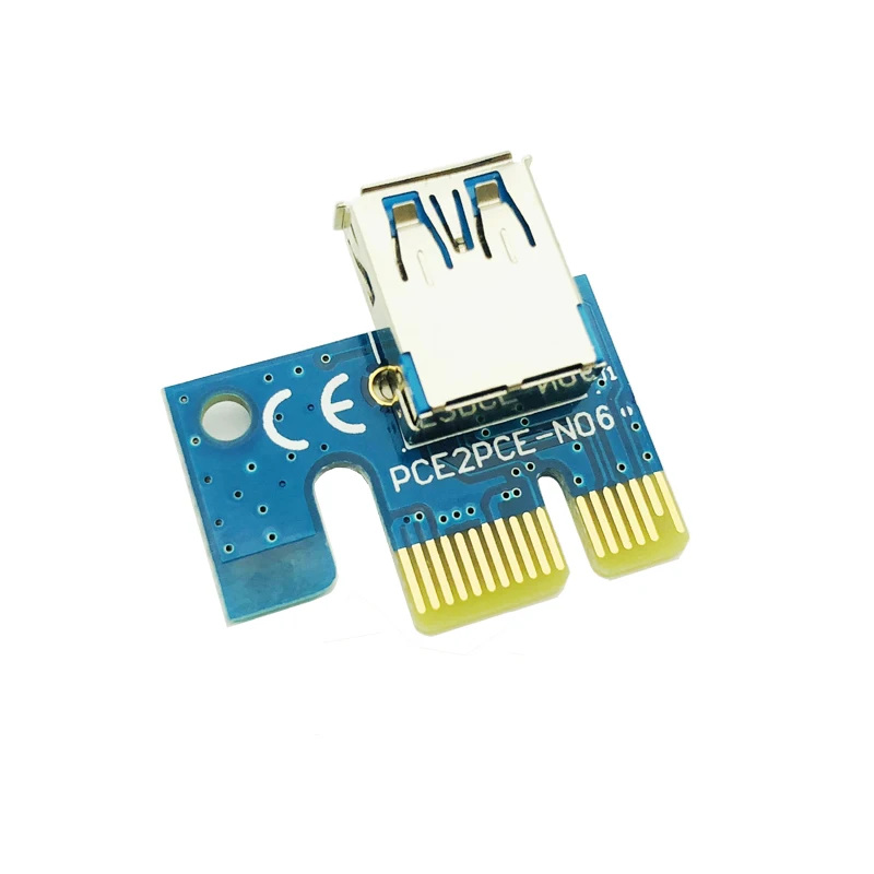 100 шт. PCI Express Riser Card E удлинитель 1x к 16x адаптеру USB 3 0 кабель SATA 6Pin IDE Molex Power для BTC Miner
