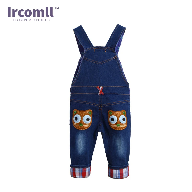 Комбинезон для малышей в стиле унисекс весенний джинсовый комбинезон с животным