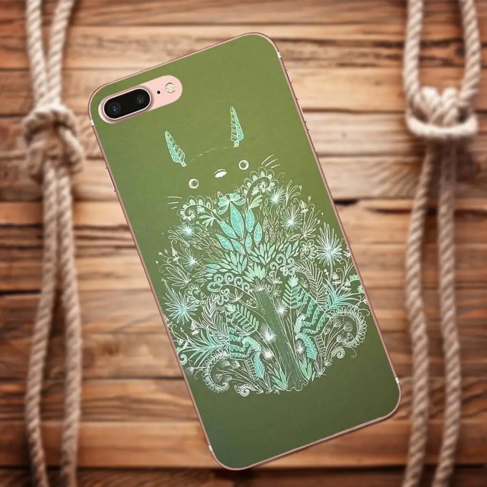 Vvcqod милый мультяшный Тоторо для iPhone X 4 4S 5 5C 5S SE 6 S 7 8 Plus Moto G G2 G3 Diy Роскошный защитный