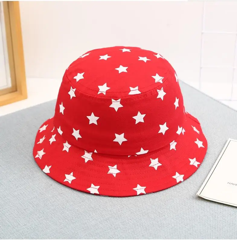 Детская Панама со звездами для мальчиков и девочек летняя шляпа от солнца