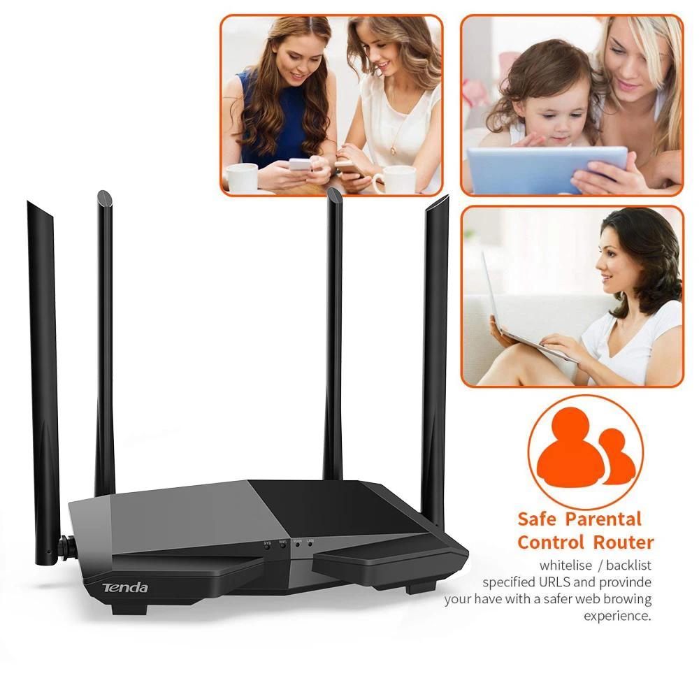 Tenda AC6 маршрутизатор беспроводной Wi Fi 1200 м двухдиапазонный 2 4 ГГц/5 0 ГГц 11AC