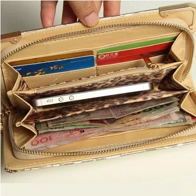 Nice Designer New Fashion Women Wallets Famous Luxury Brand Top Quality Pu Leather Lady Purse Hand Long Balck Silver Wallet | Багаж и