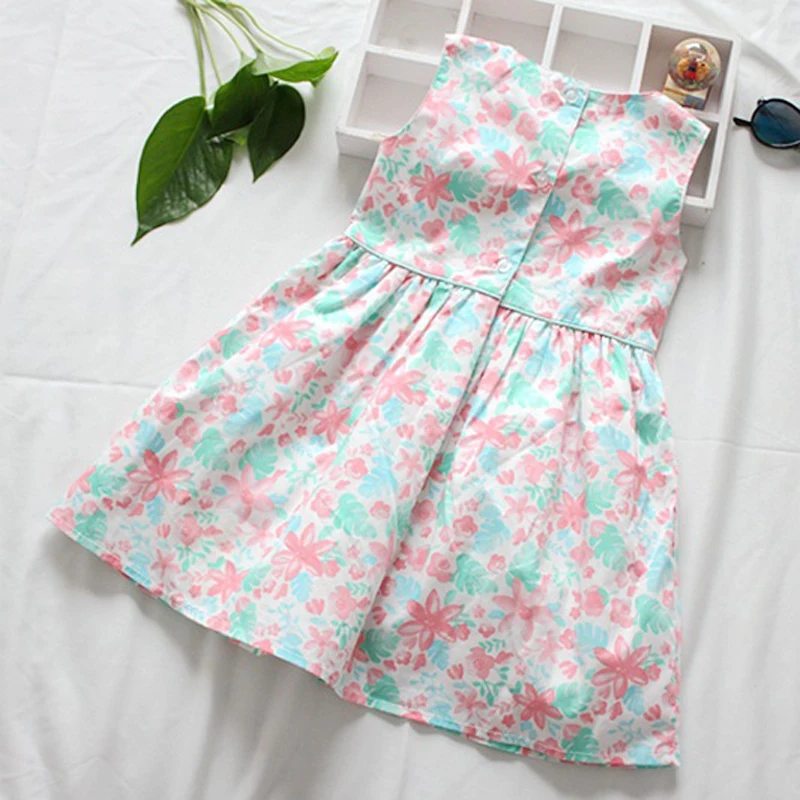 Платья для девочек Новинка 2020 г. Весенняя детская одежда милое платье-майка без