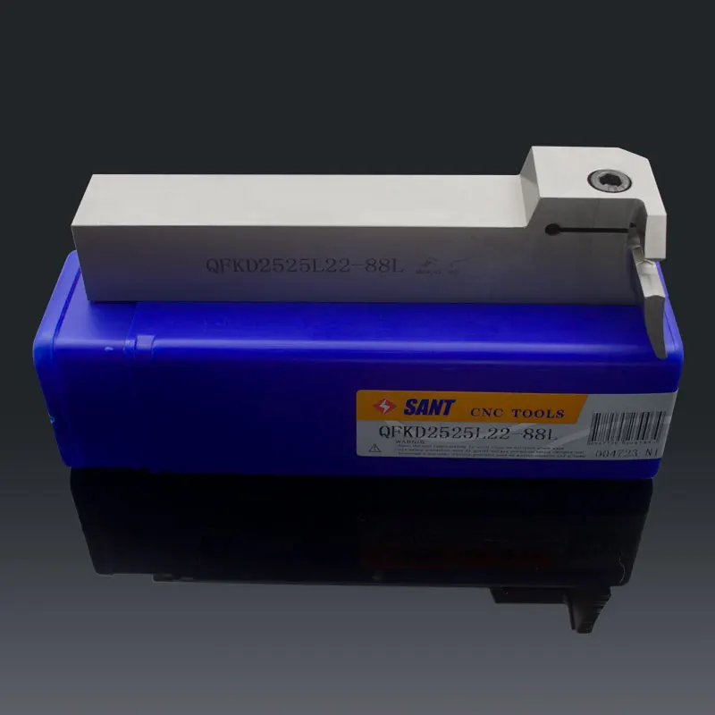 

Zhuzhou Sant cnc cutting tools Surface Grooving tool holder QFKD2525L22-88L with inserts ZTKD0608-MG with good quality
