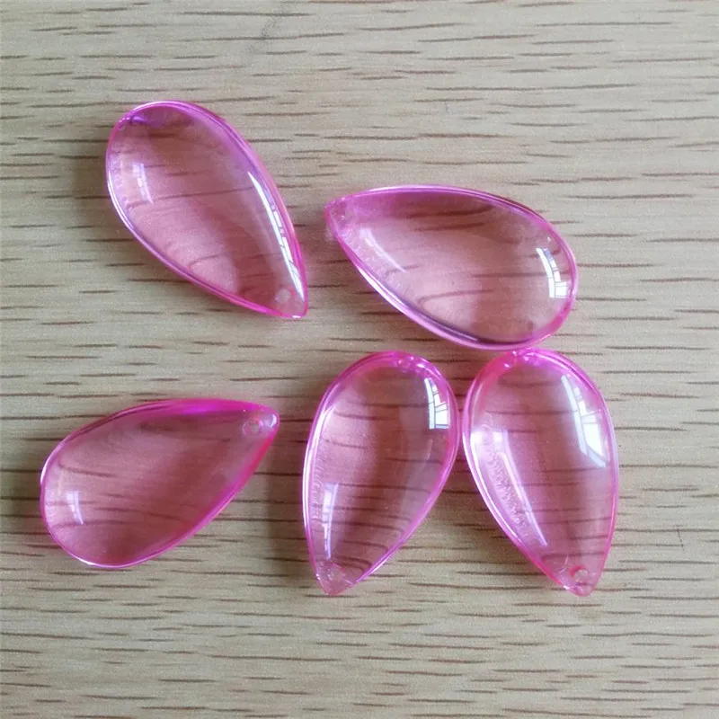 38 мм розовый/аметистовый кристалл в форме капли воды подвески призма Ловец