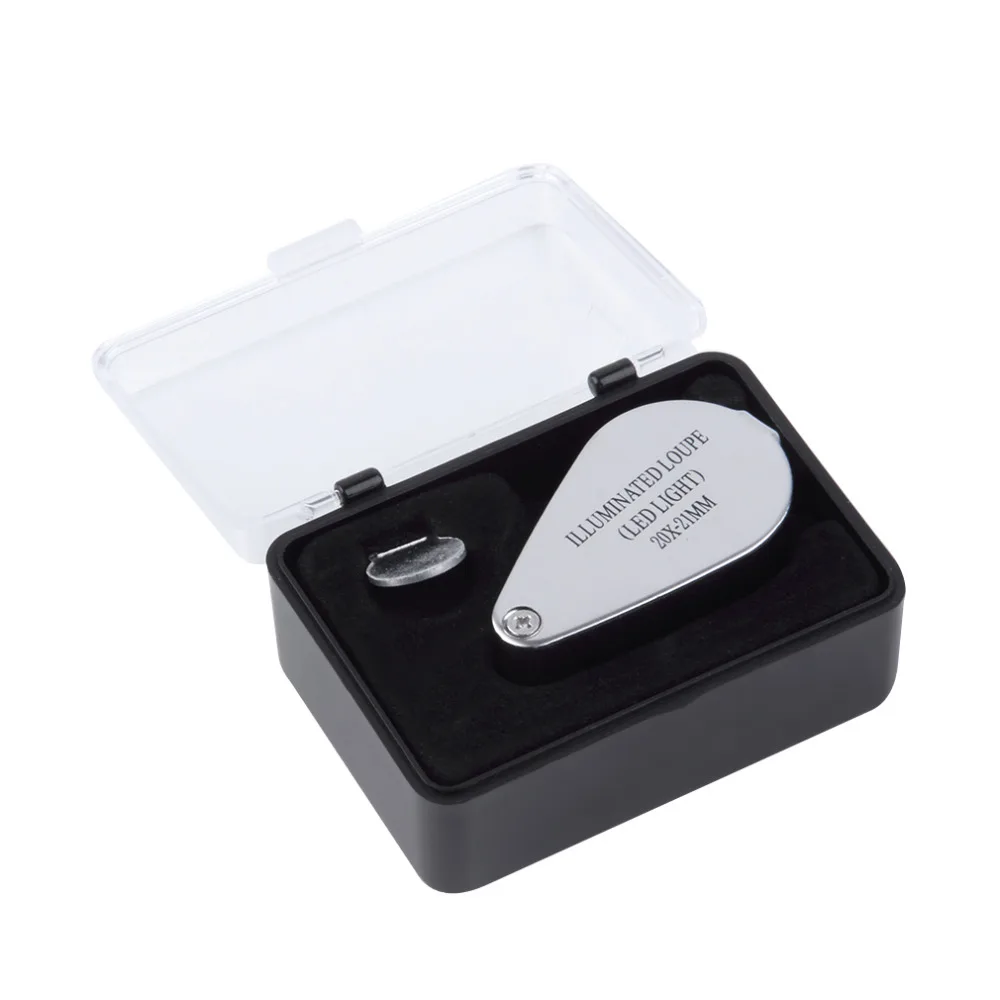 Лидер продаж по всему миру 20x 25 мм Ювелирные изделия в виде объектива лупа с