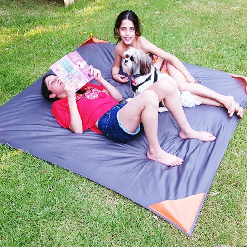 Брезентовое одеяло пляжный коврик складывающееся для пикника