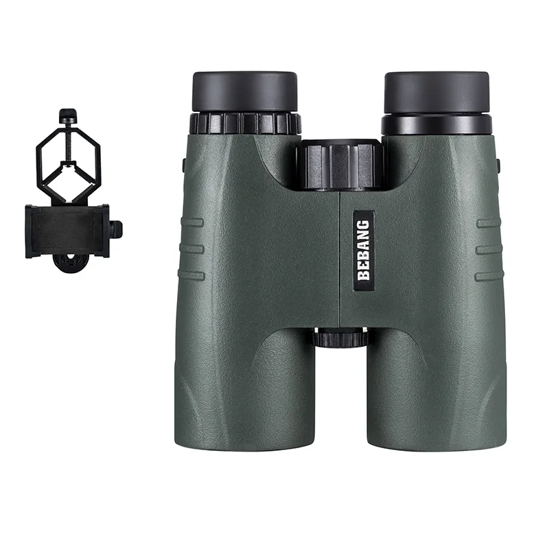 Package 2 BEBANG 10x42 бинокль для охоты телескоп для наблюдения за птицами Профессиональный BAK4 Prism с аксессуары чехол на телефон адаптер - Цвет: Package 2