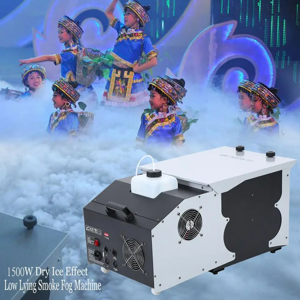 

1500W Smoke Fog Machine Low Lying Ground Emitter Wedding Party Stage Disco DJ Bar