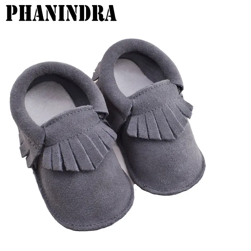 

New Tassel Bowknot suede genuine leather Baby Shoes Handmade Baby boys First Walkers Fashion Shoes baby moccasins baby schoenen